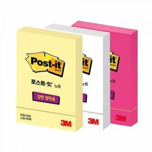 아트박스/3M 3M.포스트잇 강한점착용 노트.SSN-656(노랑)