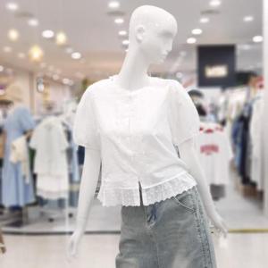 abfz sh06 펀칭프릴여리 반팔셔츠블라우스 SLBNZ3B37H