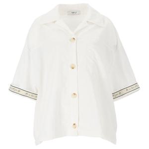 [에이비에프지]소매 배색 포인트 카라넥 반팔 남방 APZ2HB19F