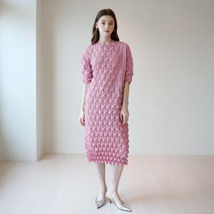 [요이츠]오리가미 텍스처 플리츠 원피스_YJ04WNPOP03_PK1