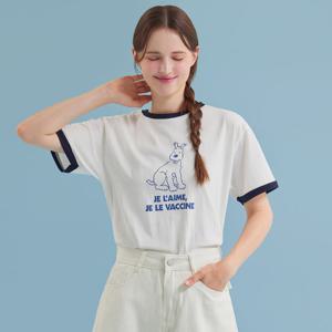 [포커스]퍼피 프린팅 링거 롱 티셔츠 PBBF5M1TS4980