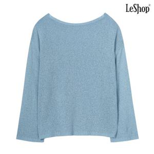 [르샵]보트넥 루즈핏 썸머 부클 긴팔 티셔츠 (DO1LW011A)