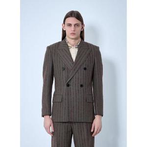 25 FW 버버리 남성 스트라이프 울 테일러드 블레이저  bur0159015brn