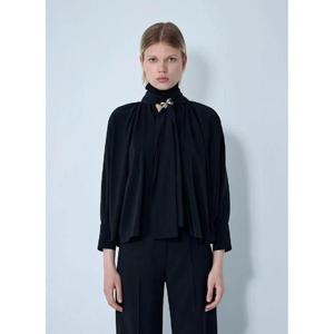 25 FW 막스마라 여성 실크 블라우스  max0261009blk