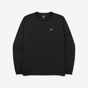 [휠라]스트레치 우븐 포켓 맨투맨 (FS2POG3103X_BLK)