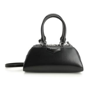 지방시 블랙 레더 더블 핸들 미니 백 BB5146B2B2 001