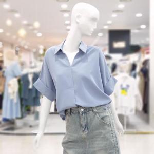 abfz sh06 심플 갸름 루즈핏 블라우스 SLBNZ3B33H1