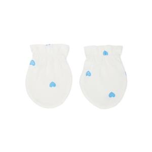 [블루독베이비8] FW25 하트뱀부손싸개 HJ (45A7000805) (BLUEDOG BABY 유아 출산 백일 선물 도트 강아지 내