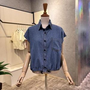 [ab.f.z]AOZ3HB43H_캡소매 스트링 데님 셔츠