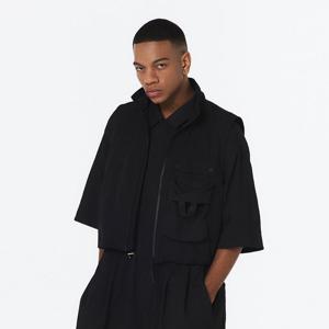 [OFFROAD] 유니 스탠드 칼라 셋업 베스트 (블랙)_5LG1413