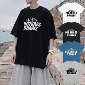 [짝꿍닷컴] 여름 마운틴 모던 데일리 반팔 티셔츠 BM-062