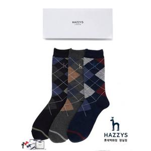 [헤지스] HJSS5E004.N2_남성 아가일 체크 장목 양말(HI504)