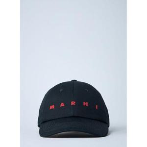 25 FW 마르니 남성 로고 모티프 베이스볼 캡 mni0161014blk