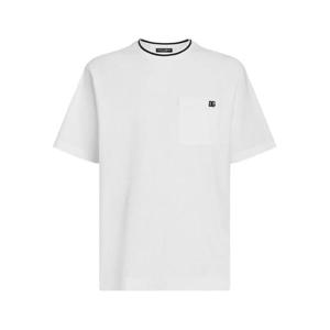 돌체앤가바나 반팔 티셔츠 G8ST3Z HU7UT W0800 BIANCO OTTICO