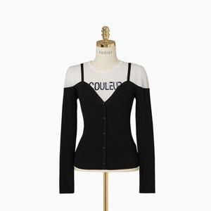 [에고이스트]컬러 배색 레이드형 슬림 PO(EQ4KL262)