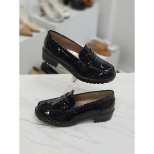 에나멜 캐주얼 단화 여성 페니 로퍼 4cm HS985454ct