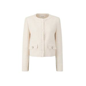 [듀엘]진주 버튼 디테일 컬러 블렌디드 트위드 재킷 D252MSF331