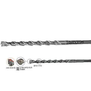 SDS PLUS 2날 콘크리트 비트 14-450mm