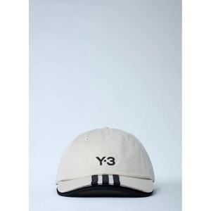 25 FW 요지야마모토 남성 로고 모티프 베이스볼 캡 yyy0162006wht