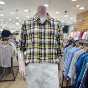 [BCBG]BCBG 콘부 체크 블라우스 B5C7B404_DG