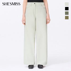 [쉬즈미스] 노턱 와이드 팬츠_SWWSLP22170
