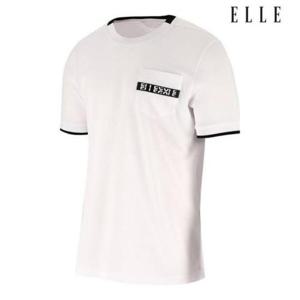 엘르골프 세이브존01 남성 포켓 로고 라운드넥 티셔츠 6J35301 100