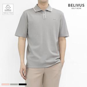 [빌리버스]빌리버스 골프웨어 남자 반팔티 BOBT011 카라 여름 티