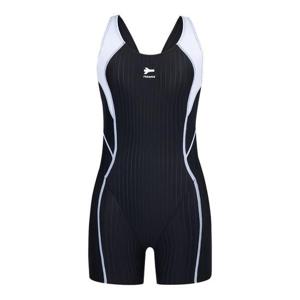 [레노마수영복]여아 배색 X백 4부 반신 수영복 GS2F865