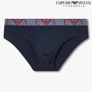 [엠포리오 아르마니 언더웨어]볼드 모노그램 코튼 삼각팬티 (0815311306)