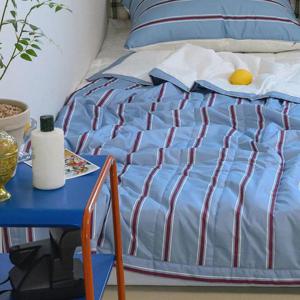 해피니 이불 레트로 M2 듀라론 냉감 차렵이불 슈퍼싱글 SS (블루)