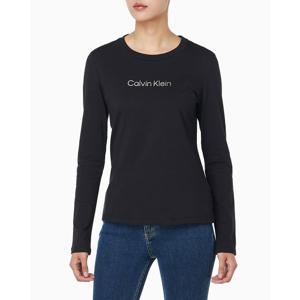[캘빈클라인 진]여성 CK 슬림핏 라운드넥 긴팔 티셔츠 블랙 47D281G (47D281G-UB1)