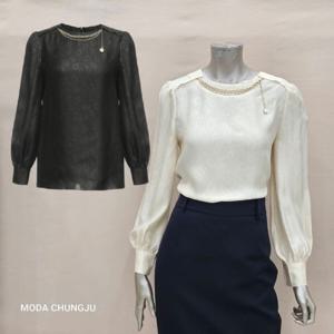 [미니멈]MD 프린트 블라우스 MD MYAAWB2360 Z_CJ