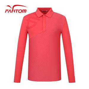 [팬텀] 남성 사선 조직감 카라 긴팔 티셔츠