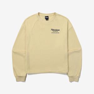 [휠라]세미 크롭 스몰 그래픽 맨투맨  FS2POG3152F_BTY