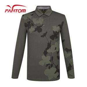 [팬텀] 남성 전판 플라워 패턴 포인트 긴팔 티셔츠 211B1TO007_KH