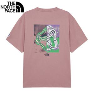 노스페이스 NT7UR70C 남여공용 루즈핏 반팔티 카라비너 라운드 티셔츠