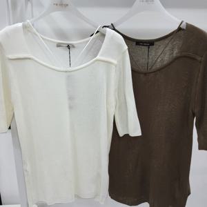 [미센스]넥 꼬임 반팔 (MB46KNM612Z)_GJA