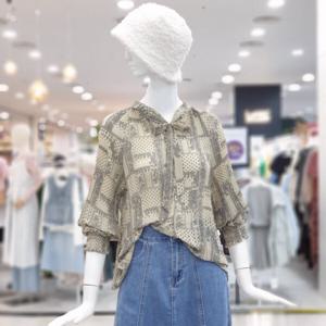 [ab.f.z]여리여리 프린트 소매밴딩 블라우스 FSPHZ1B36C