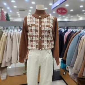 [ab.f.z]조끼 레이어드 스타일 니트탑 ASY1GW37B_YS