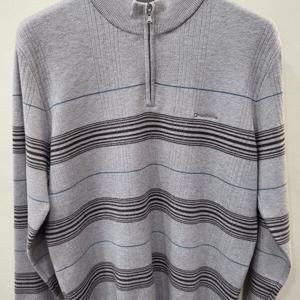 [크로커다일남성]체크패턴  하프짚업(CDAAAKR3316)_CA