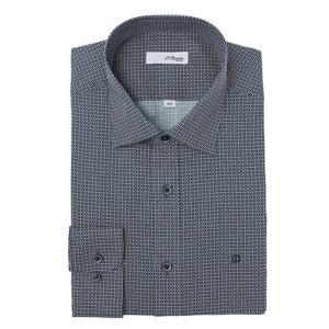 [에스티듀퐁(셔츠)]네이비 컴포터블 순 면 슬림핏 긴소매 셔츠 SE5FM21LS253SNY