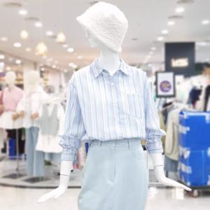 [ab.f.z]배색 린넨 셔츠 블라우스 FSPZZ5B35G