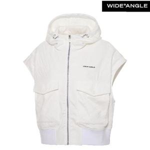 [와이드앵글]CO 로고 올오버 후드 베스트 WWU23612W3
