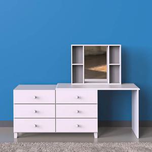 우아미가구 노안디 드레스룸 수납거울 화장대