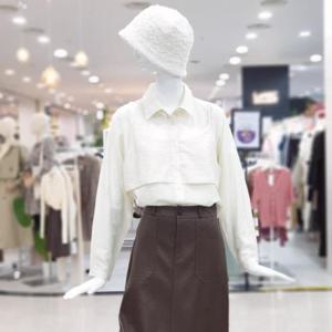 abfz sh06 페이크 조끼 셔츠 블라우스 SLCHY4B42BB