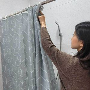 방수 비닐 샤워커튼 그레이 80x180 비닐커튼