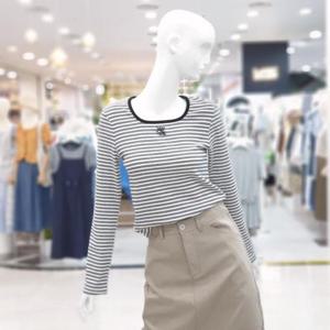 abfz sh06 큐티 스트라이프 가을 티셔츠 SLBHZ4K35J