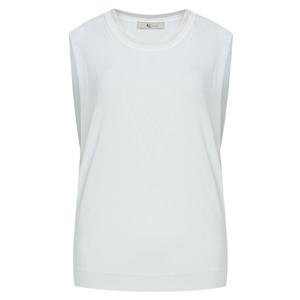 [TAG 85000원][케이엘바이린] 심플 라운드 슬리브리스 탑 KKPOPF0300