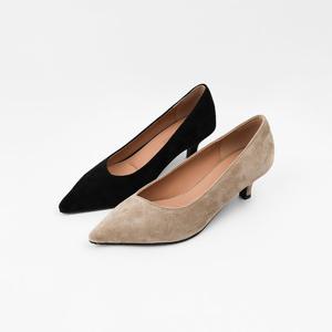 [신난다슈] 여성 구두 펌프스 힐 5cm 2종 여자 스틸레토 힐 스웨이드 발편한 쿠션 BS25099S