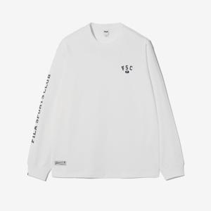 [휠라]슬리브 그래픽 포인트 긴팔티  FS2RLH1101X_OWH